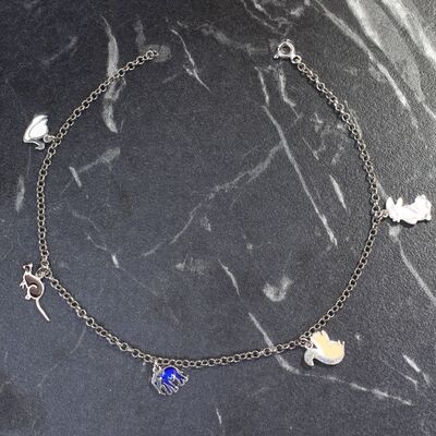 925 Ayar Gümüş Hayvanlar Alemi Halhal - 4