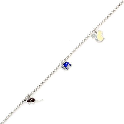 925 Ayar Gümüş Hayvanlar Alemi Halhal - 2