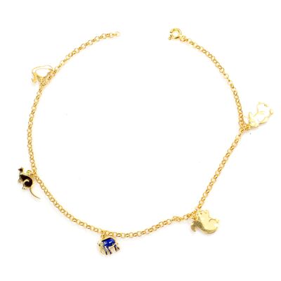 925 Ayar Gümüş Hayvanlar Alemi Halhal - 1