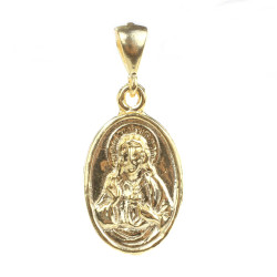 925 Ayar Gümüş Hz. İsa Figürlü Madalyon Kolye Ucu - Nusrettaki (1)