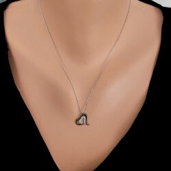 Sterling Silver Intimate Hearts Necklace - Nusrettaki