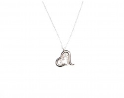 Sterling Silver Intimate Hearts Necklace - 3