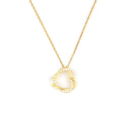 925 Sterling Silver Couple Hearts Necklace - Nusrettaki (1)