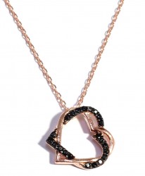 925 Sterling Silver Intertwined Heart Necklace, - Nusrettaki (1)