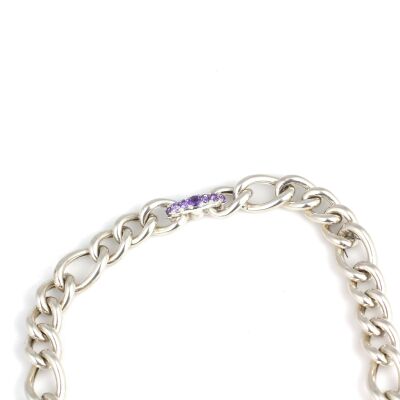 925 Ayar Gümüş İçi Boş Zincir Figaro Kolye - 4