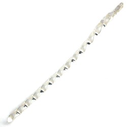 925 Ayar Gümüş İçi Setinalı Burgu Model Bileklik - Nusrettaki (1)