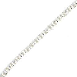 925 Ayar Gümüş İnce Düz Doch Bileklik - 3