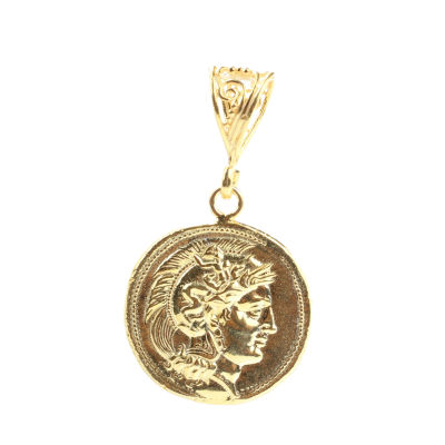 925 Ayar Gümüş İskender Kafası Madalyon Kolye Ucu - 8