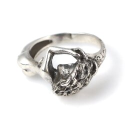 925 Ayar Gümüş Kadın Figürlü Tasarım Yüzük - Nusrettaki (1)