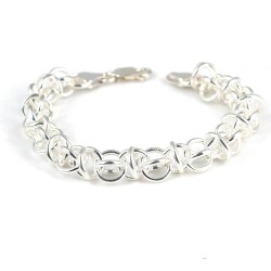 925 Ayar Gümüş Kafes Halkalı Bileklik - Nusrettaki (1)