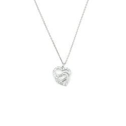 Sterling Silver Hand Carved Intimate Hearts Necklace - Nusrettaki (1)