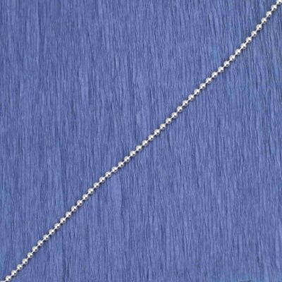 925 Ayar Gümüş Kalın Top Zincir Kolye - 3