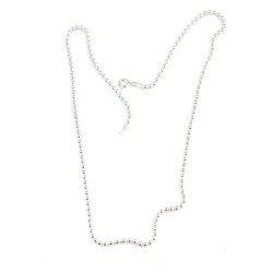 925 Ayar Gümüş Kalın Top Zincir Kolye - Nusrettaki (1)