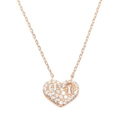 925 Sterling Silver Locked Heart Necklace - 4