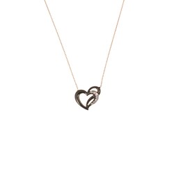 Sterling Silver Swan & Heart Necklace - 7