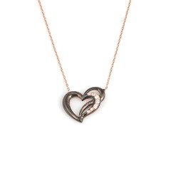 Sterling Silver Swan & Heart Necklace - 3
