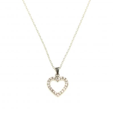 Sterling Silver Heart Dainty Necklace - 2