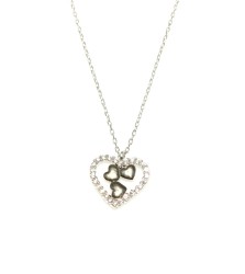 Sterling Silver Heart Design Necklace - 3