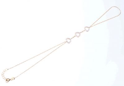 925 Ayar Gümüş Kalp Modeli Şahmeran Bileklik, Sarı - 1