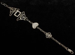 925 Sterling Silver Heart Model Chain Bracelet - Nusrettaki (1)