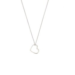 925 Ayar Gümüş Kalpli Kolye - Nusrettaki (1)