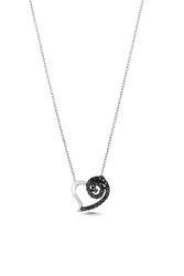 925 Sterling Silver Spiral Heart Necklace - Nusrettaki (1)