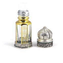 925 Ayar Gümüş Kapaklı Nostaljik Parfüm Şişesi - Nusrettaki (1)
