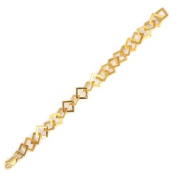 925 Ayar Gümüş Kare Model Bileklik - Nusrettaki (1)