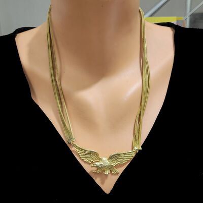 925 Ayar Gümüş Kartal Kolye - 3