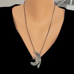 925 Ayar Gümüş Kartal Figürlü Unisex Kolye - Nusrettaki