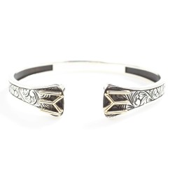 Silver KAYI Clan Symbol Men's Bracelet - Nusrettaki (1)