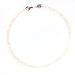 Silver Necklace with Cat Eye - Nusrettaki