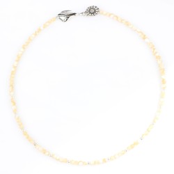 Silver Necklace with Cat Eye - Nusrettaki (1)