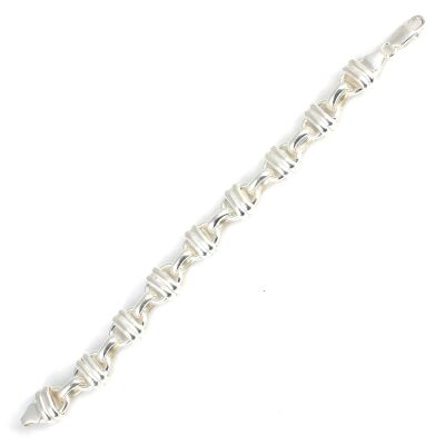 925 Ayar Gümüş Kemer Model Bileklik - 2