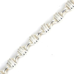 925 Ayar Gümüş Kemer Model Bileklik - 3