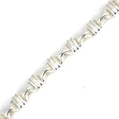 925 Ayar Gümüş Kemer Model Bileklik - 3