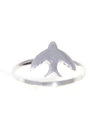 925 Ayar Gümüş Kırlangıç Yüzük, Beyaz - 5