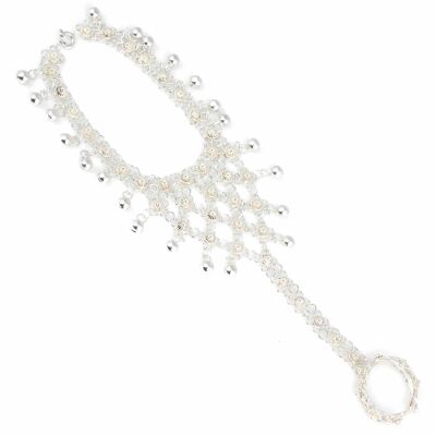 925 Ayar Gümüş Kişniş Model Yüzüklü Şahmeran - 1