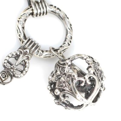 925 Ayar Gümüş Konstantin Model Charm Kolye - 3