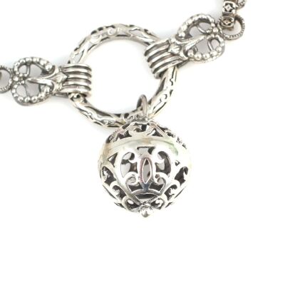 925 Ayar Gümüş Konstantin Model Charm Kolye - 5