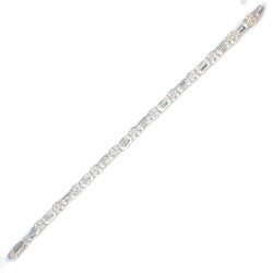 925 Ayar Gümüş Kral 11Li Şarnel Zincir Bileklik - Nusrettaki (1)