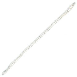 925 Ayar Gümüş Kral Desenli Halka Model Şarnel Bileklik - Nusrettaki (1)