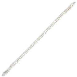 925 Ayar Gümüş Kral Desenli Yuvarlak Model Şarnel Bileklik - Nusrettaki (1)