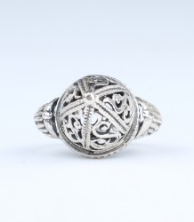 925 Ayar Gümüş Kubbe Modeli Yüzük - 3