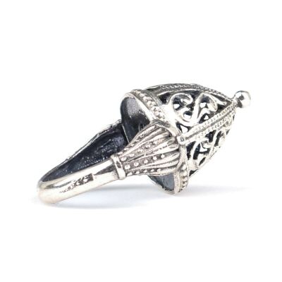 925 Ayar Gümüş Kubbe Modeli Yüzük - 2