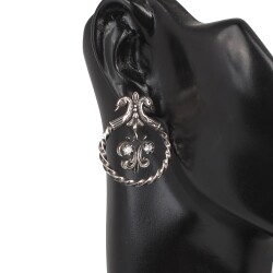925 Silver Dove Style Designer Earrings - Nusrettaki (1)