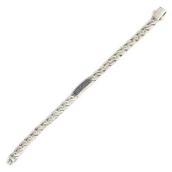 925 Ayar Gümüş Lacivert Taşlı Gurme Bileklik - 3