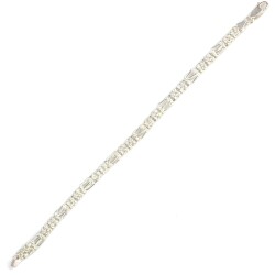 925 Ayar Gümüş Lale Model Kral Zincir Bileklik - Nusrettaki (1)