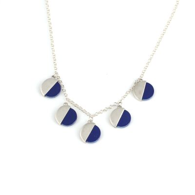 925 Ayar Gümüş Lapis Kolye - 2