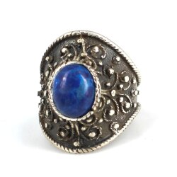 925 Ayar Gümüş Lapis Taşlı Kavuk Model Yüzük - Nusrettaki (1)